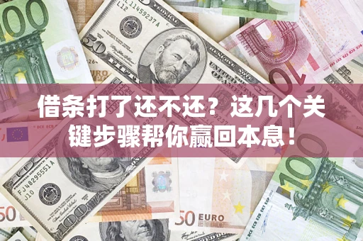 济南借条打了还不还？这几个关键步骤帮你赢回本息！