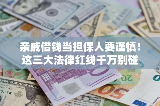 济南亲戚借钱当担保人要谨慎！这三大法律红线千万别碰